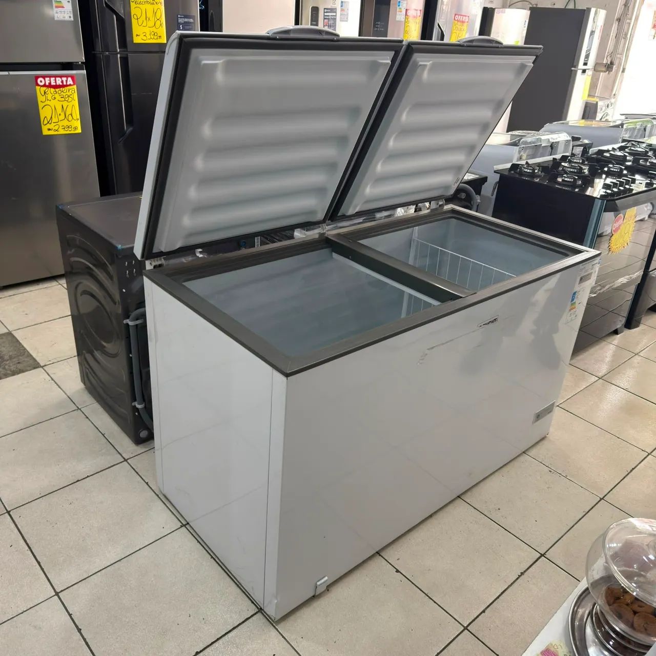 Freezer Horizontal 2 Portas Consul 534L Branco IMPERDÍVEL  - Foto 3
