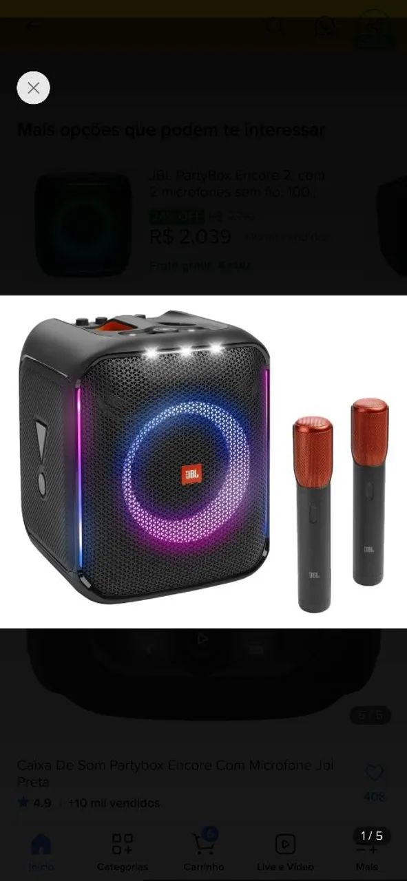JBL com microfone  - Foto 2