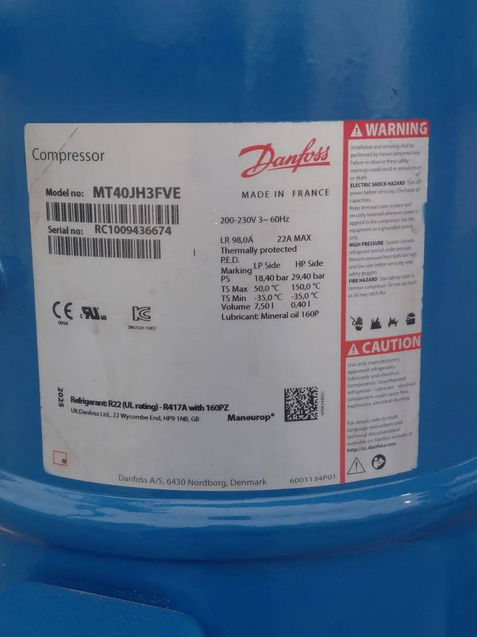 Compressor danfoss MT40  - Foto 2