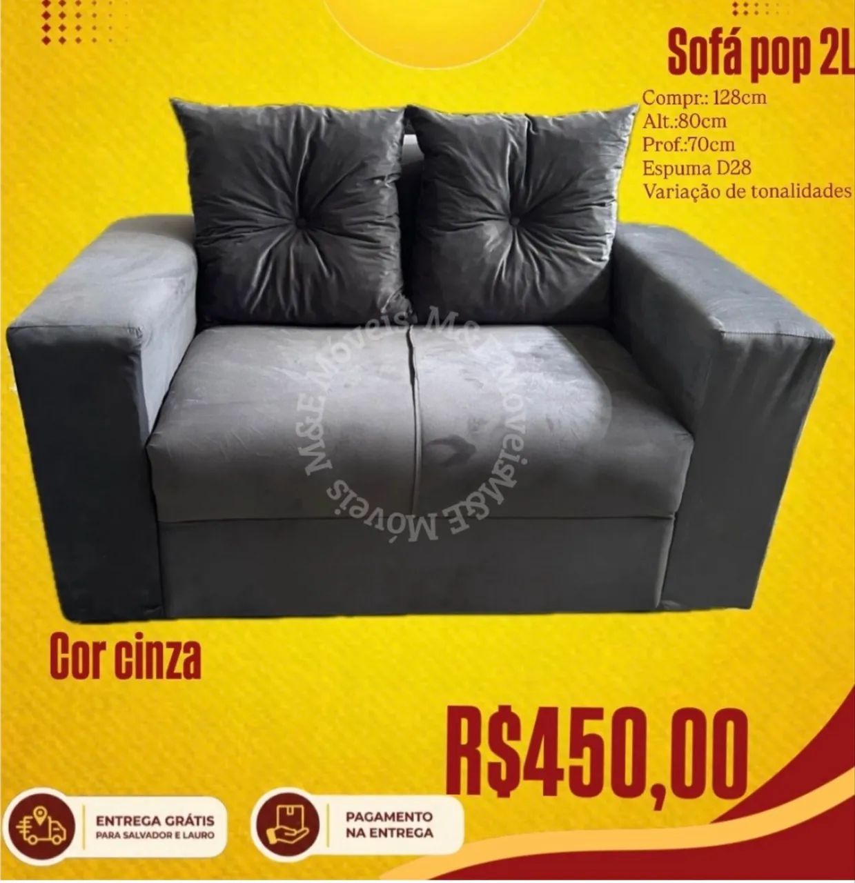Sofá de 2 lugares 