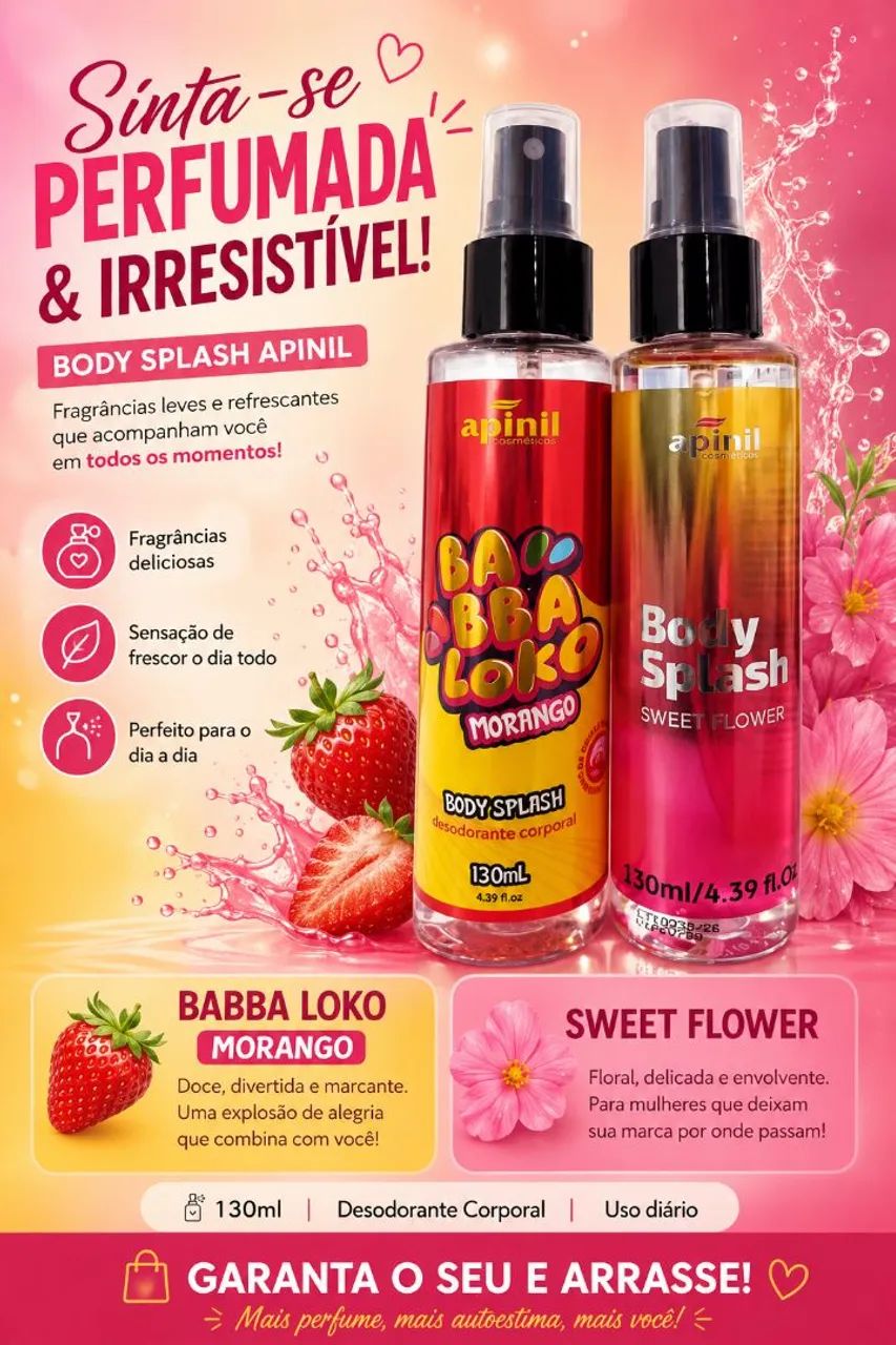 Body Splash masculino e feminino 