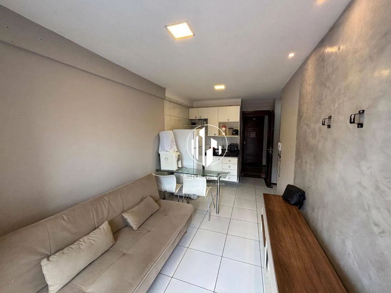 Apartamento mobiliado com 01 quarto à 150m do mar em Manaíra - Foto 3
