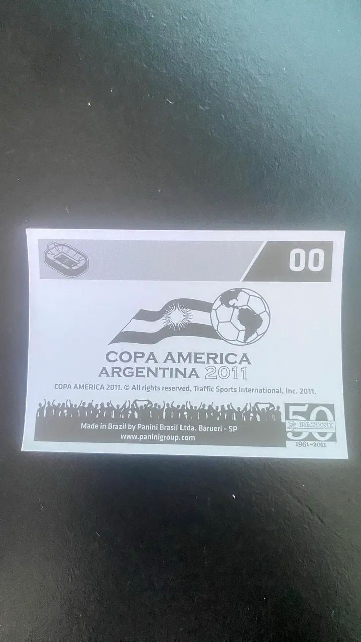 Figurinha 00 Panini Copa América 2011 - Foto 3