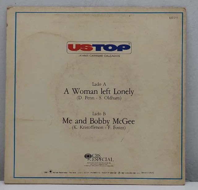 Lp Disco de Vinil - Compacto - Janis Joplin - USTOP 1981 Perfeito - Foto 3