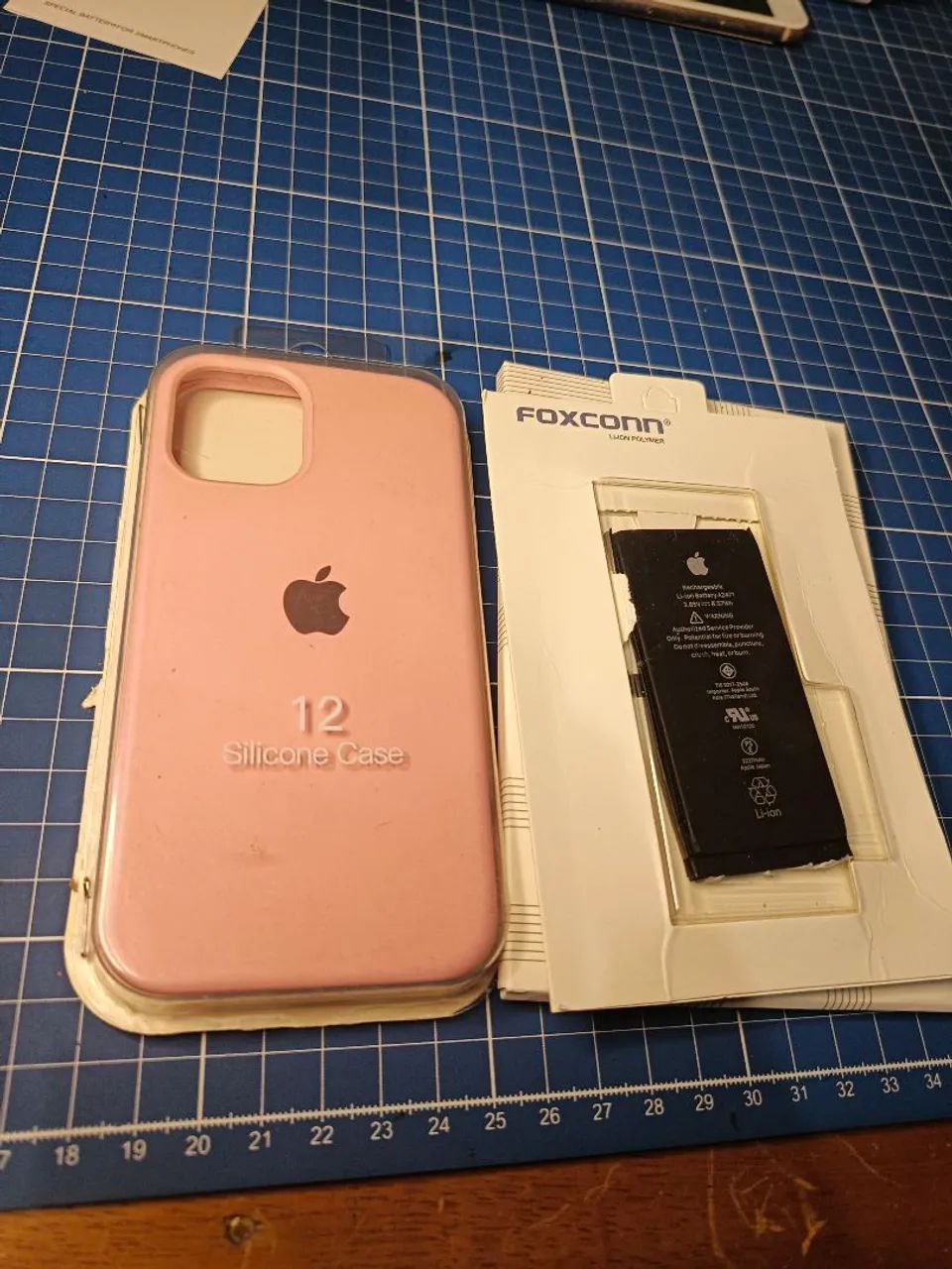 Capa de iPhone 12 mini e bateria 