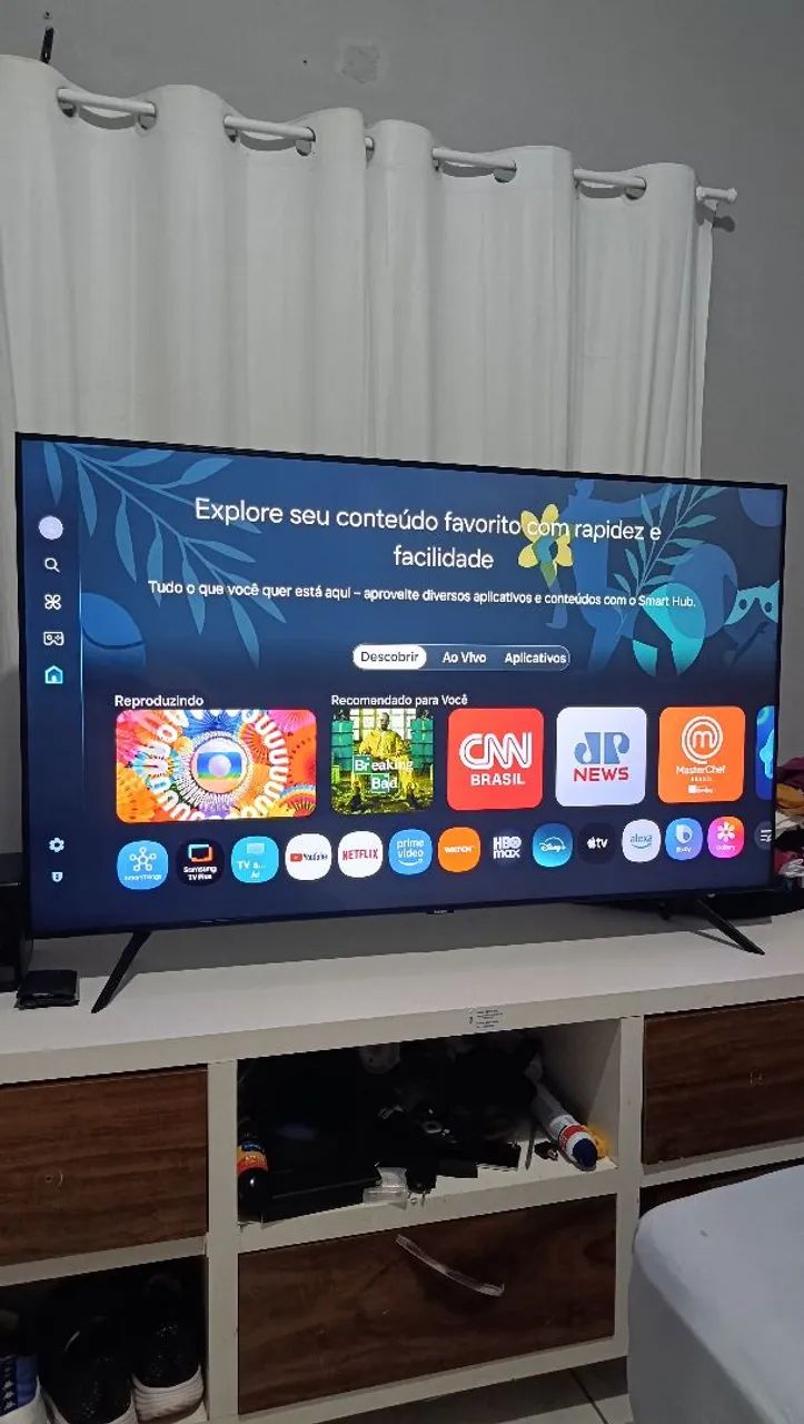 TV SMART 55POL Samsung 4k bluetooth comando de voz  - Foto 4