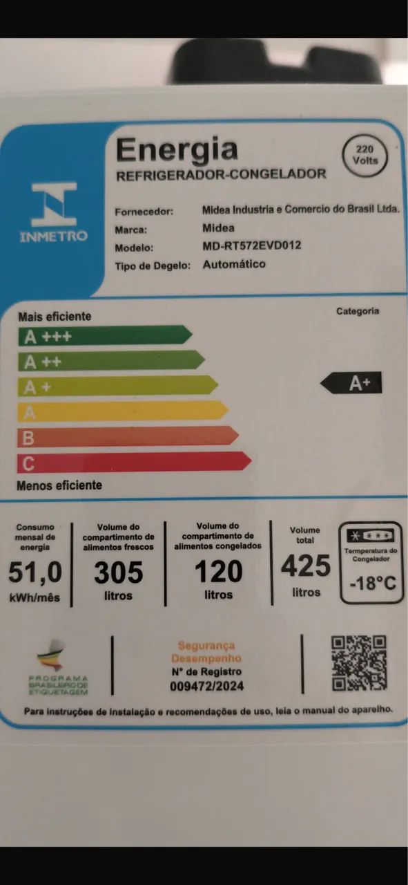 GELADEIRA MIDEA 425L - Foto 2
