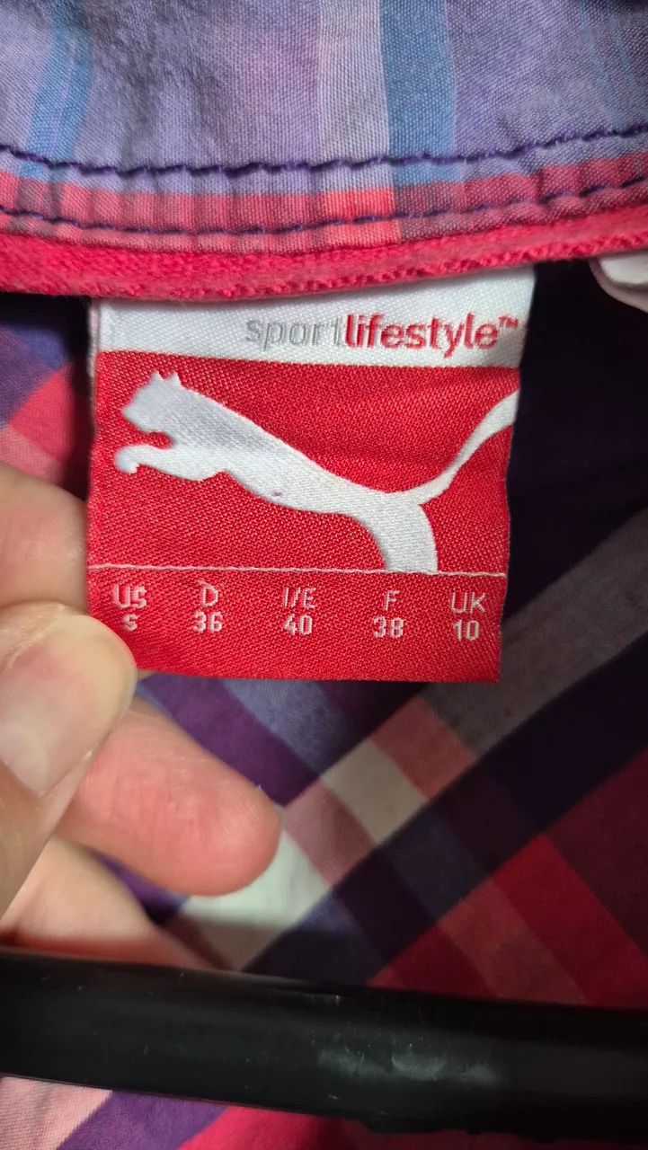 Estilosa parka xadrez da Puma - Foto 2