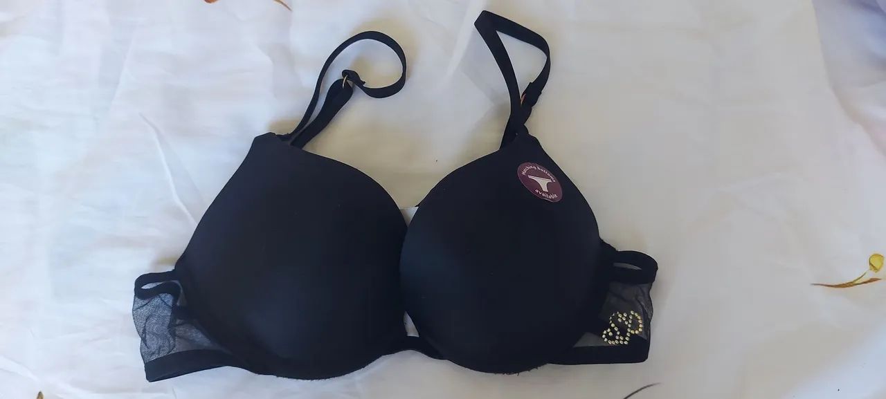 sutiã super bojo, 32A, preto, novo
