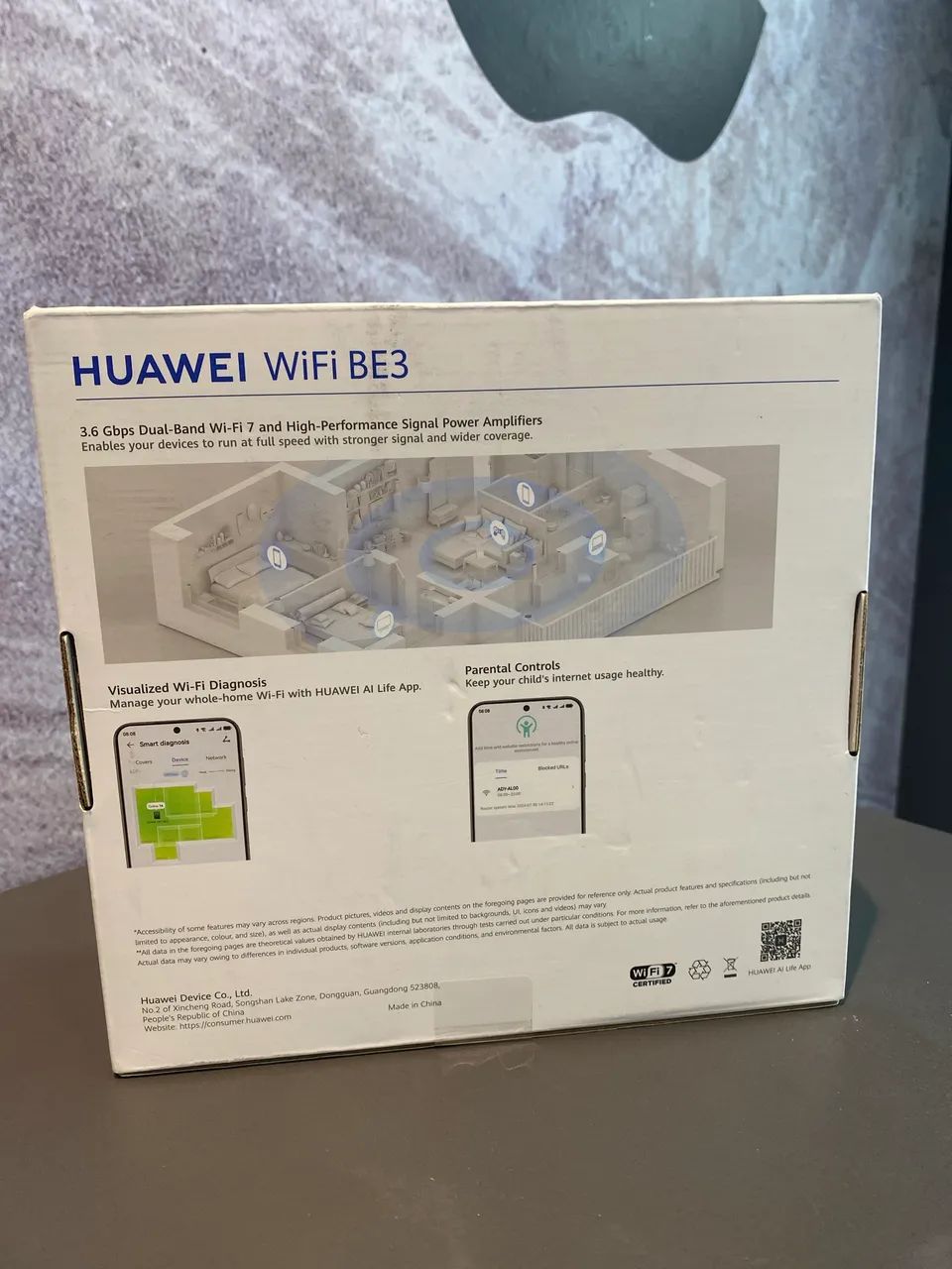 roteador Huawei WiFi BE3, um modelo compatível com o padrão Wi-Fi 7 de nova geração. - Foto 2