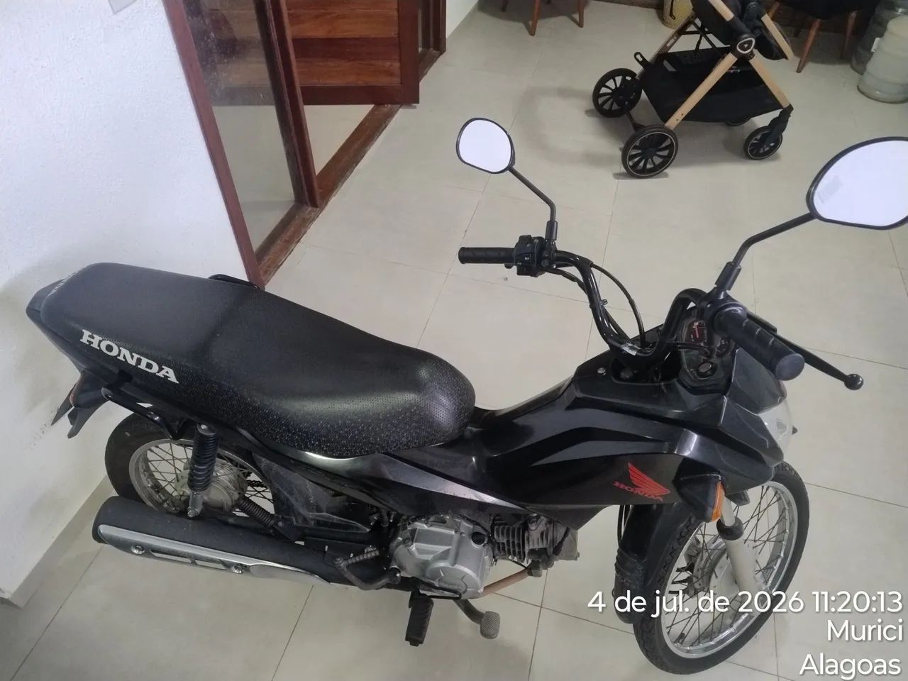 Vendo pop 110i  com apenas 9.000 km rodado super nova  - Foto 3
