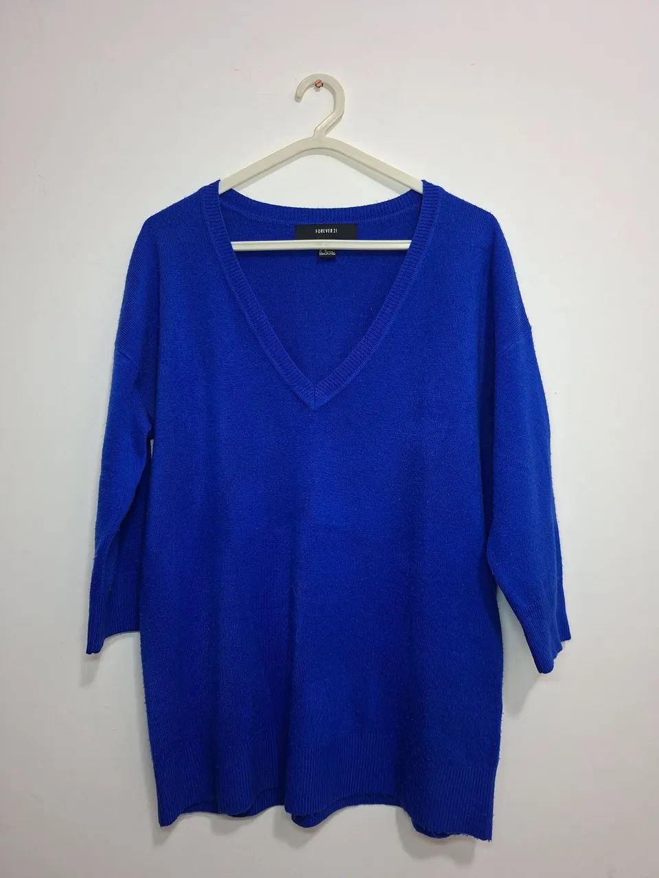 Suéter azul royal Forever 21 tamanho M - Foto 2