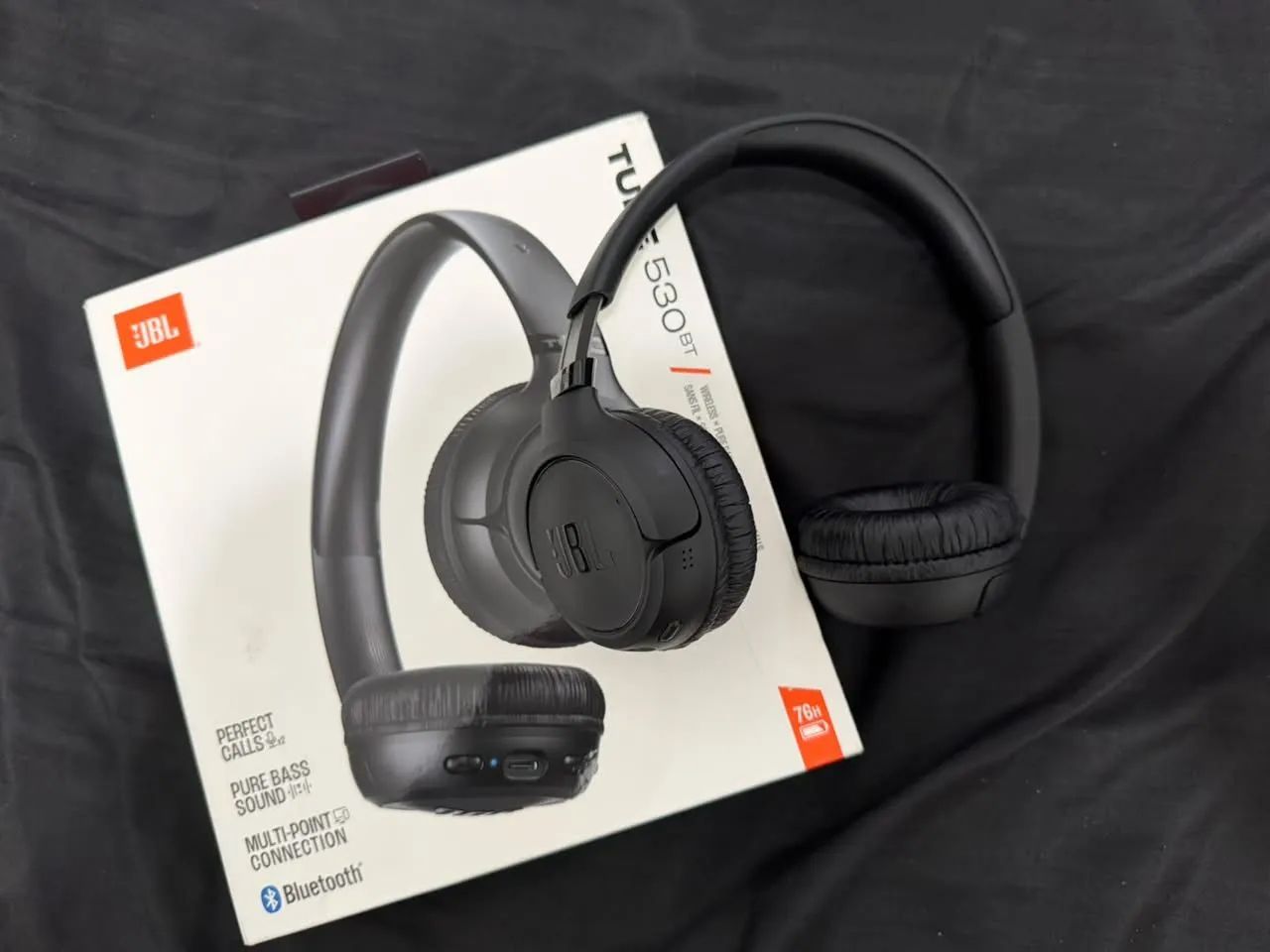 Fone de ouvido Bluetooth JBL Tune 530BT - Preto