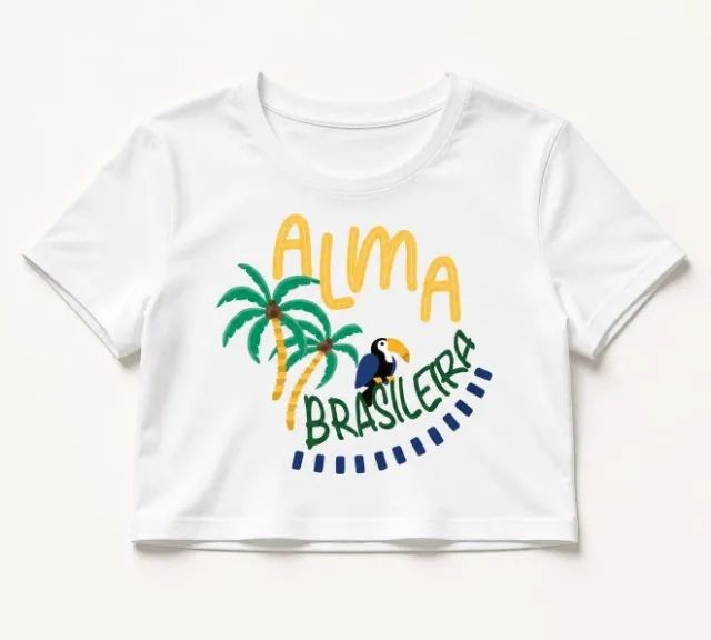 Croped Feminino - Alma brasileira
