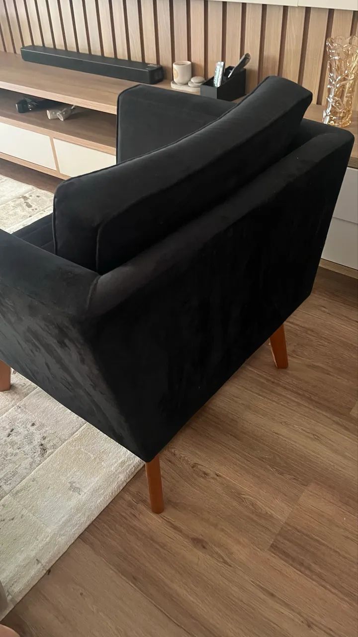Poltrona fixa preta  - Foto 2