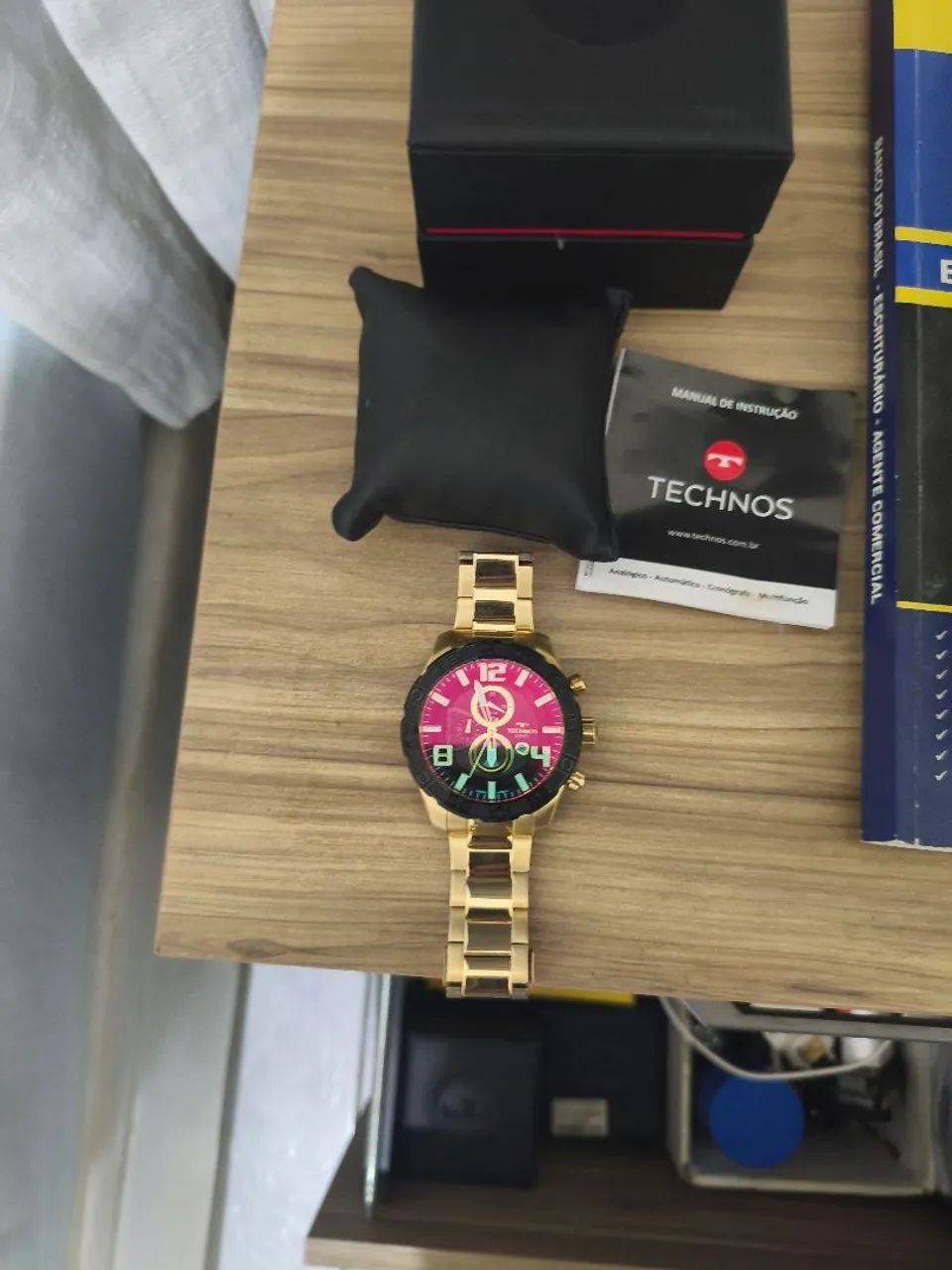 Relógio Technos legacy dourado  - Foto 5