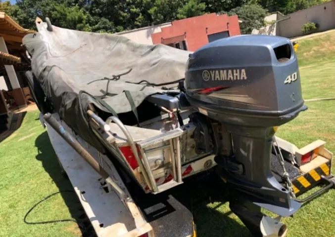 Barco de pesca completo com motor Yamaha + reboque - Foto 6