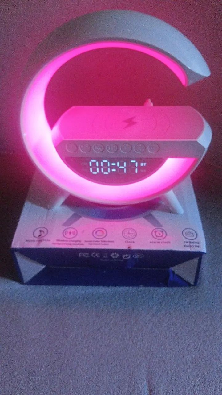 Caixa de Som Charging Speaker Led - Foto 2
