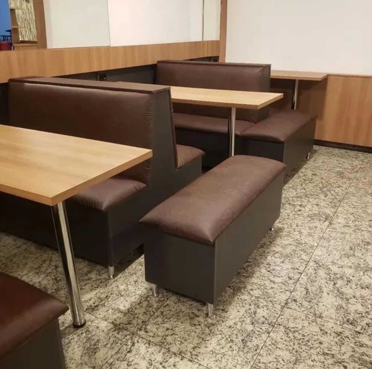 Móveis Poltronas Sofás Booth para Restaurante, Cafeteria, Sorveteria e Lanchonete - Foto 2