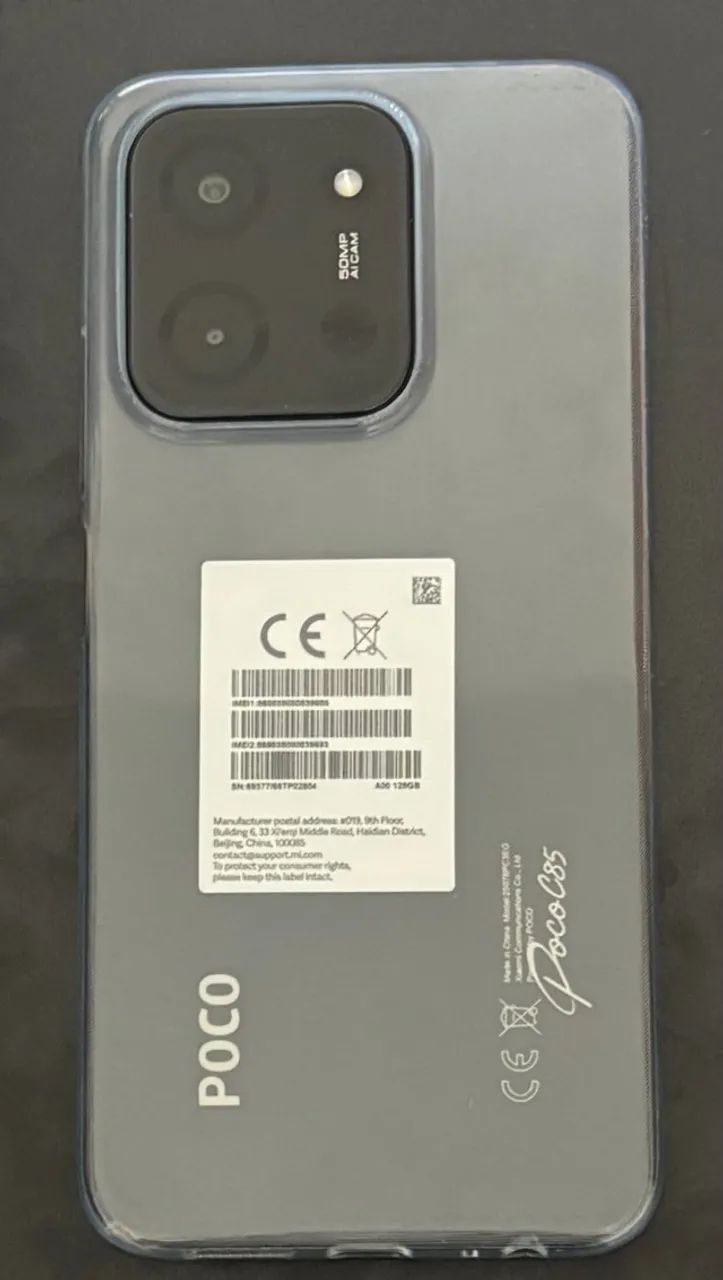 Celular Poco C85 6GB+128GB Black - Foto 3