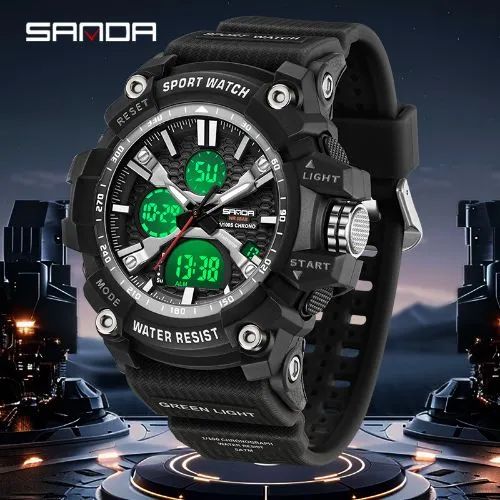 Relógio Masculino Militar Sanda - Entrega Grátis 
