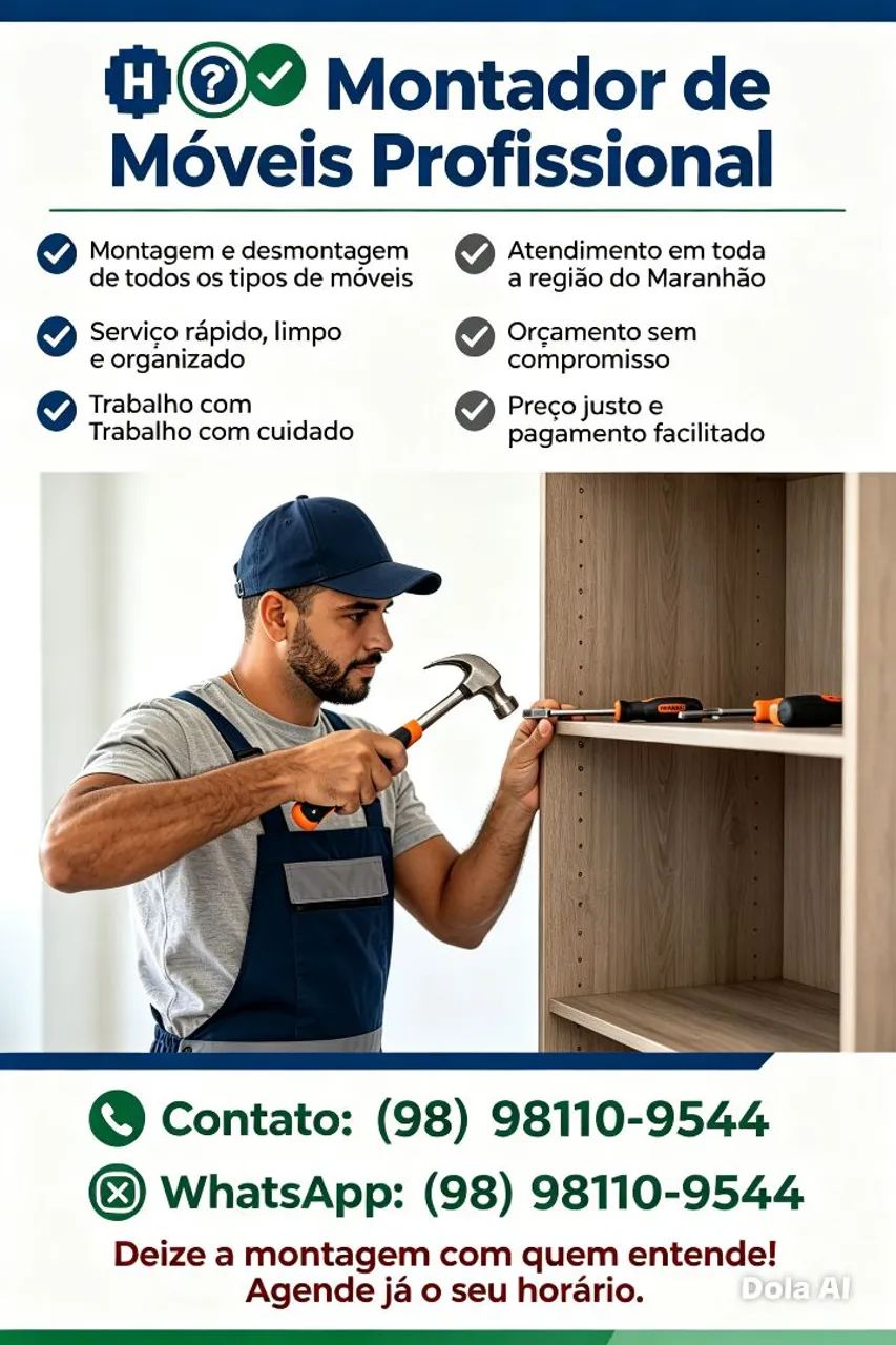 Montador / reparador de móveis 