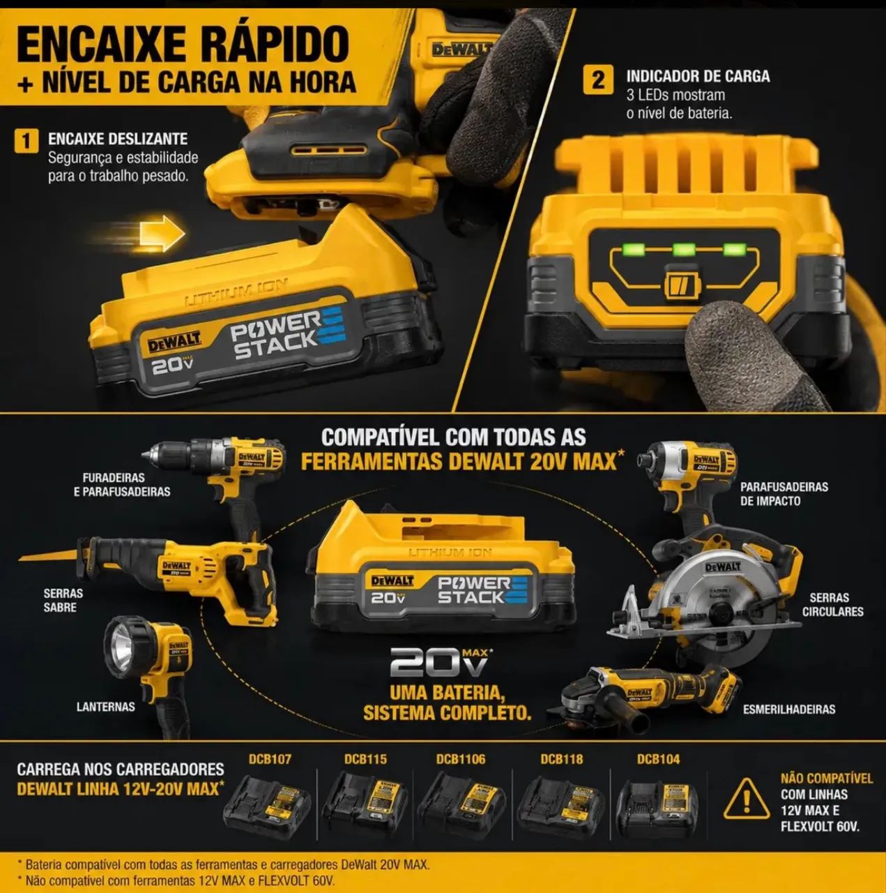 Kit DeWALT power stack - 20v - LANÇAMENTO  - Foto 5