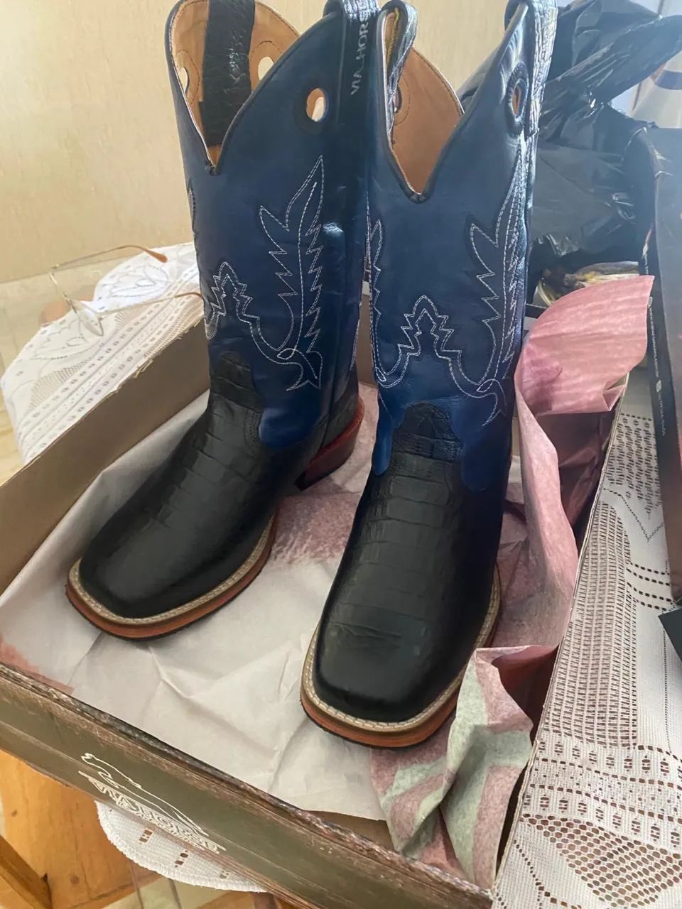 Bota Carrapeta Texana Preta - Foto 4