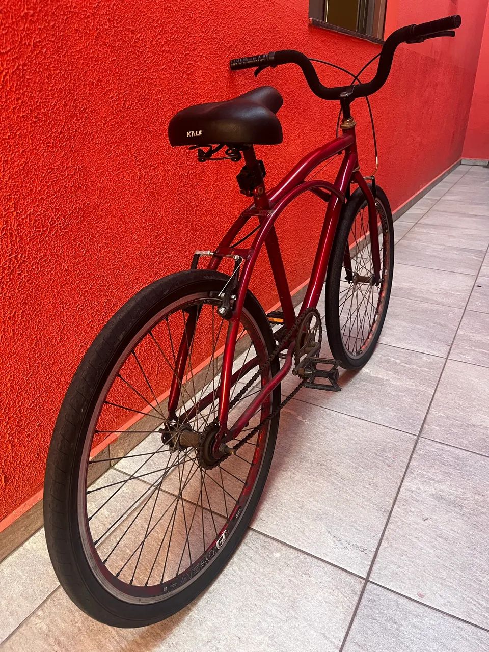 BICICLETA ARO 26 CRUISER VERMELHA