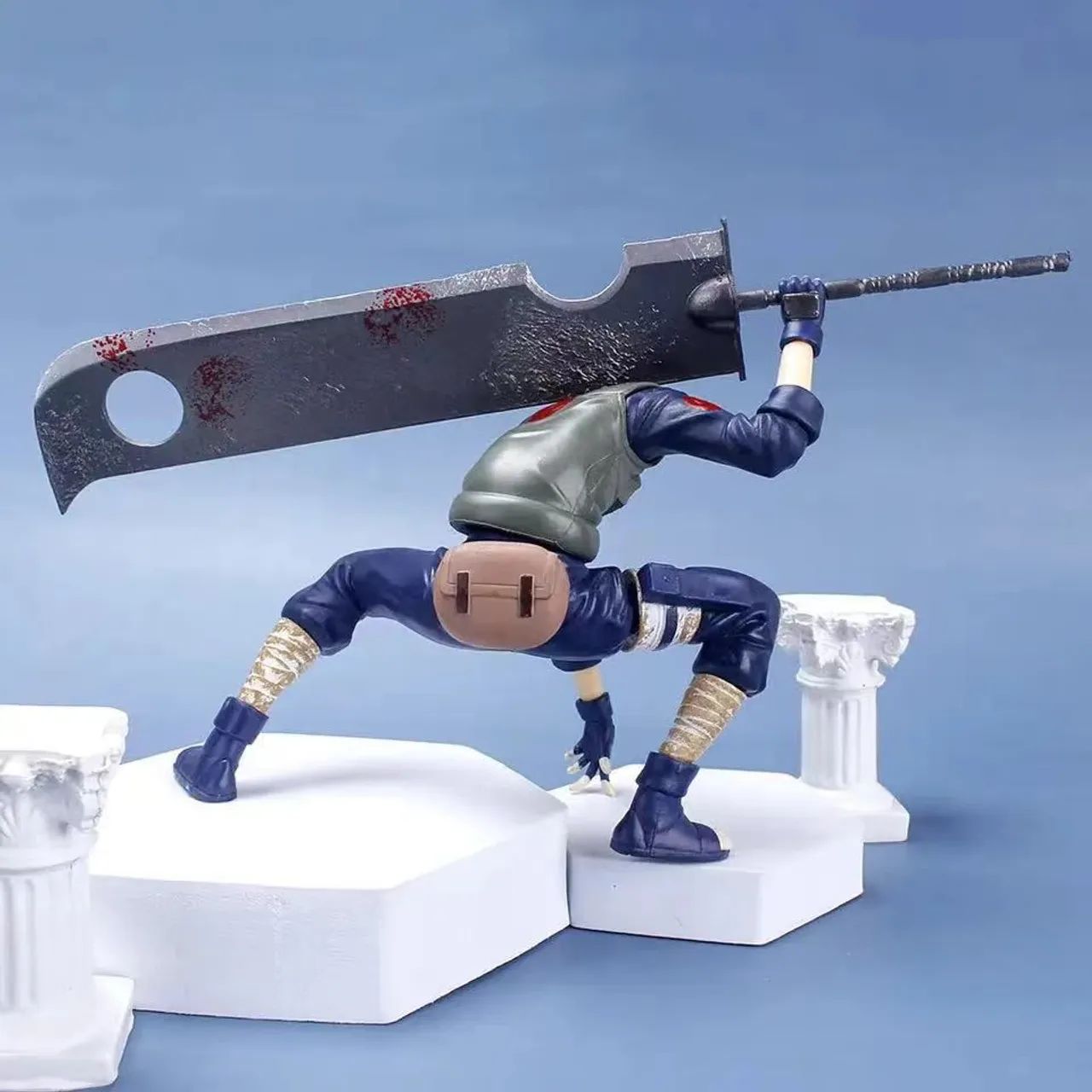 Boneco Kakashi Espada do Zabuza  Naruto Miniatura Action Figure 15cm - Foto 2