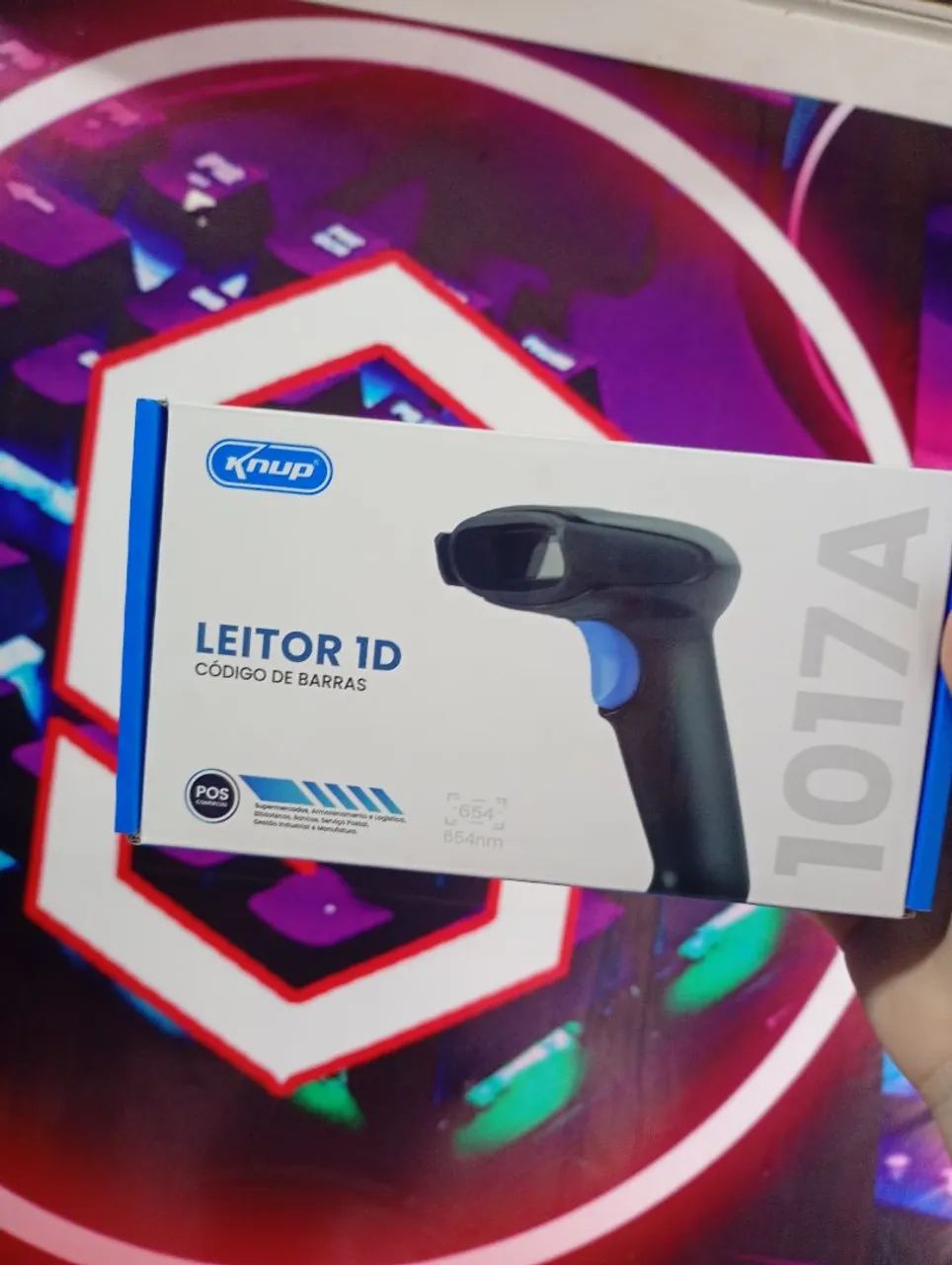 LEITOR 1D KNUP CODIGO DE BARRAS