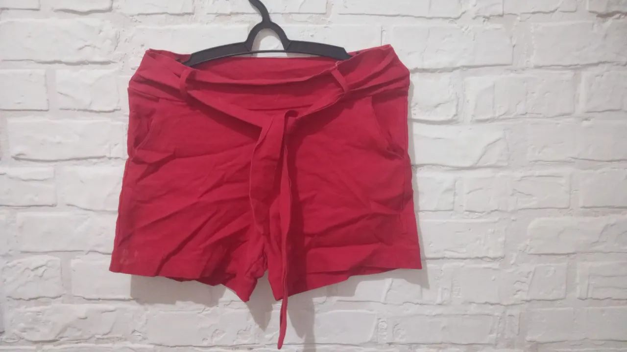 Lote de Shorts Tecido Feminino M  - Foto 4