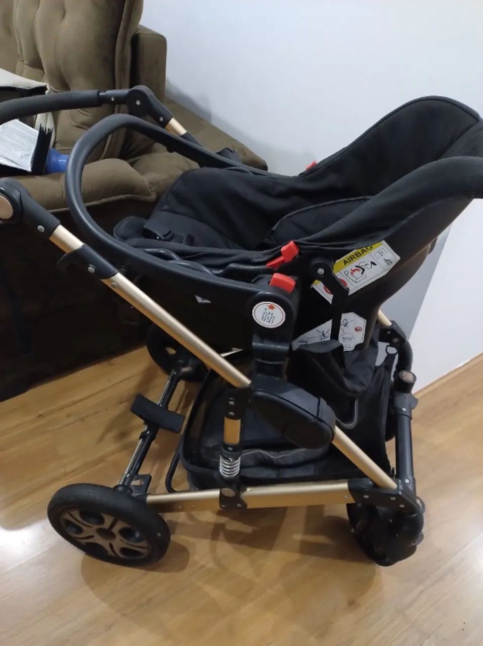 Carrinho de bebê 3 em 1 Europeu  - Foto 2
