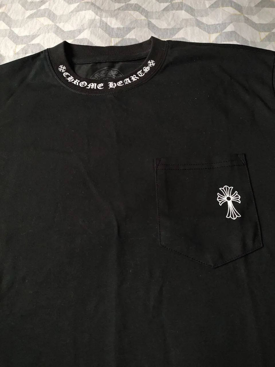 Chrome Hearts Horse Shoe Logo Pocket T-shirt Black original