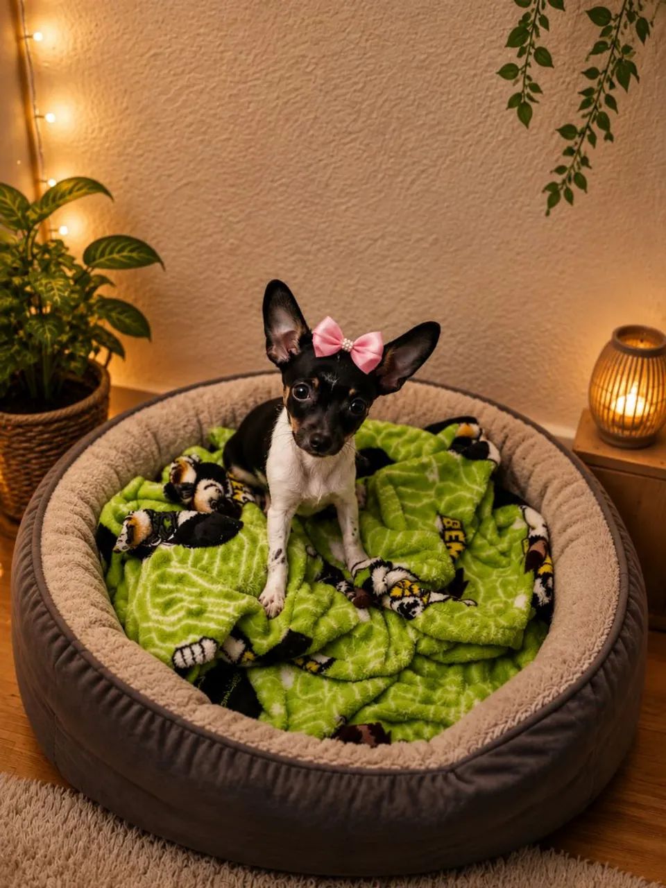 Pinscher fêmea zero. 