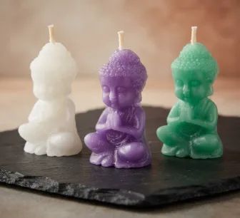 Produto: Vela decorativa e aromática - Buda - Foto 2