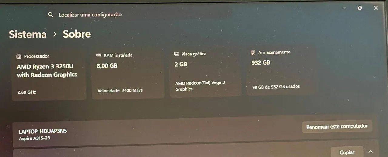 Notebook: Acer Aspire 3 - Foto 4