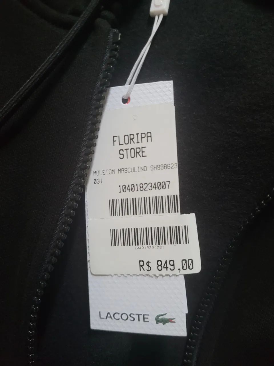 Moletom lacoste original com ziper novo  - Foto 5