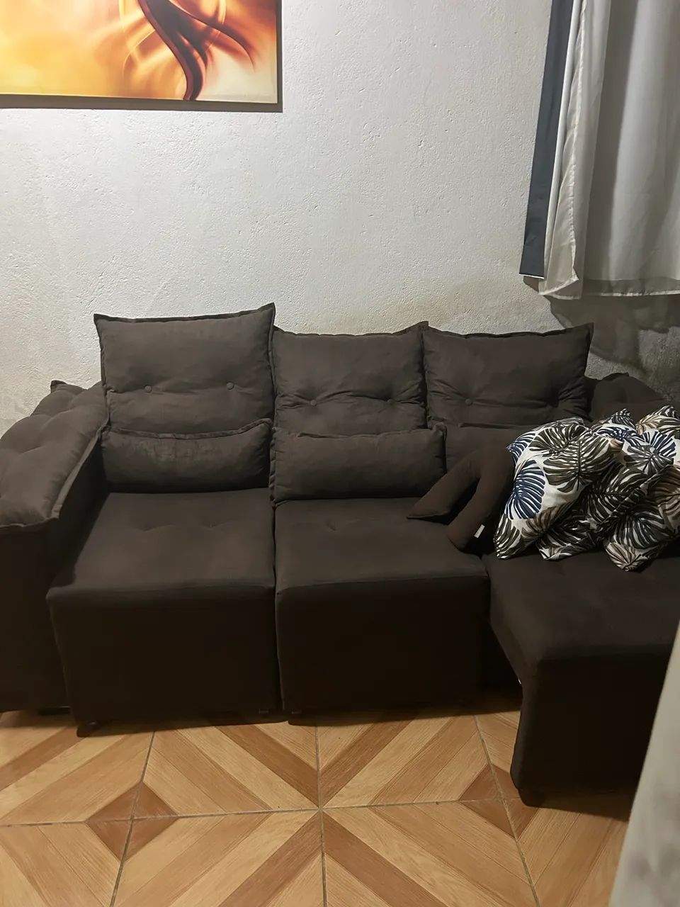Sofá seminovo comprado há um mês 