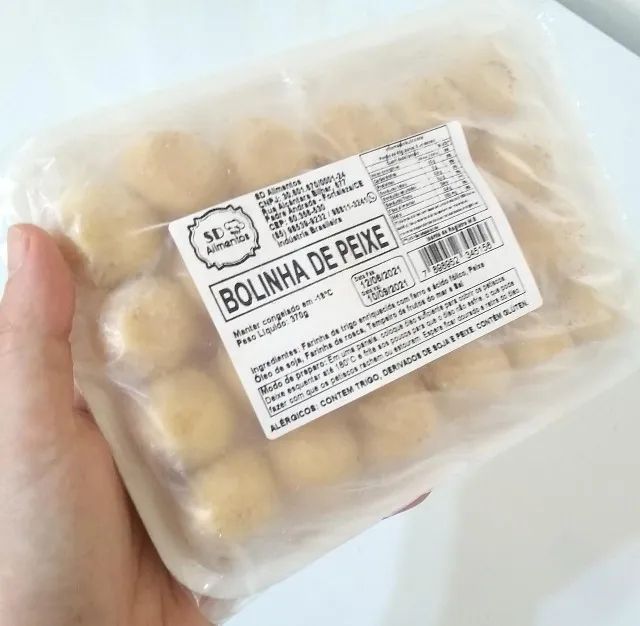 Bolinhas Petisco Salgado congelado