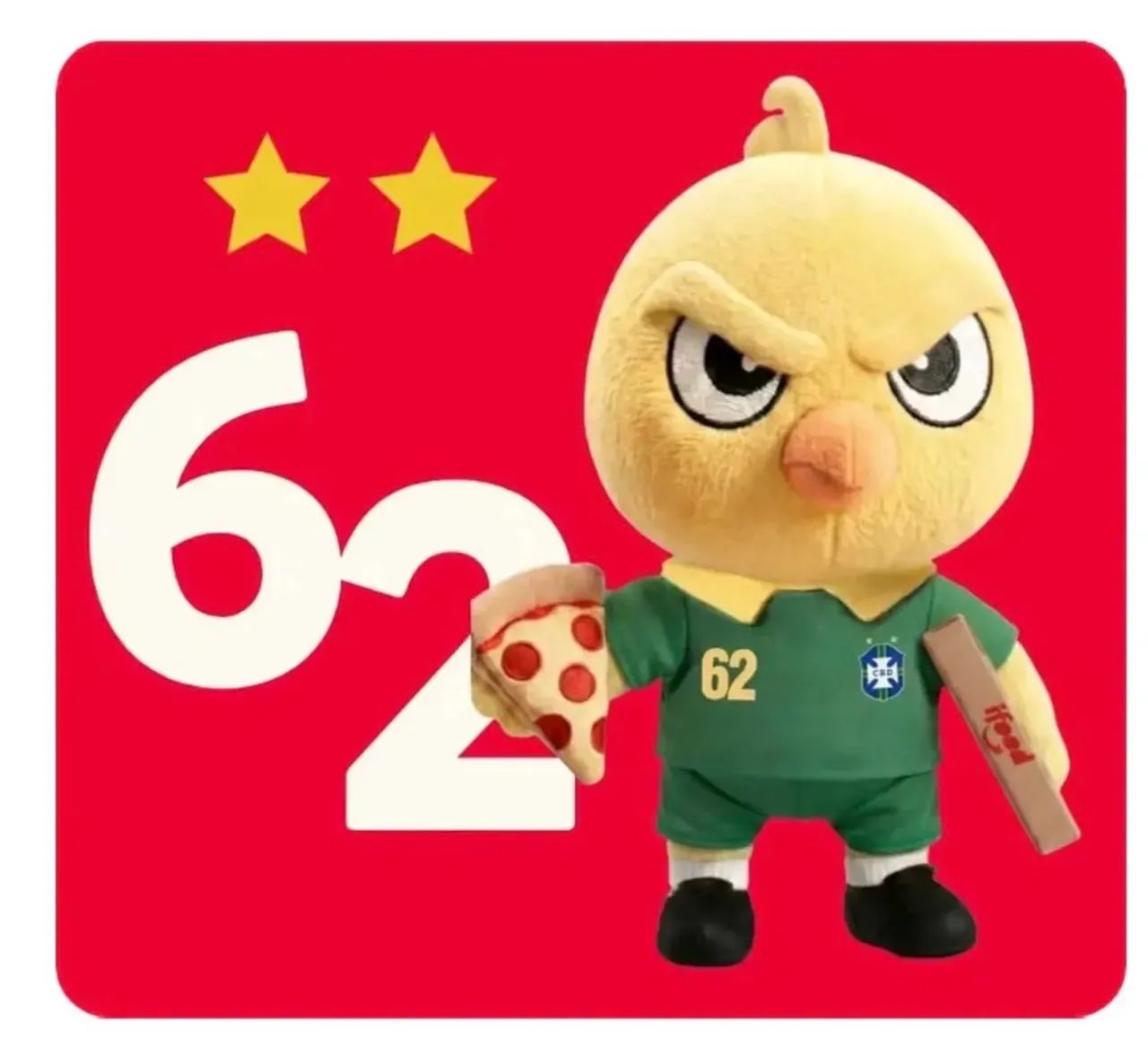 Canarinho IFood 62 na caixa