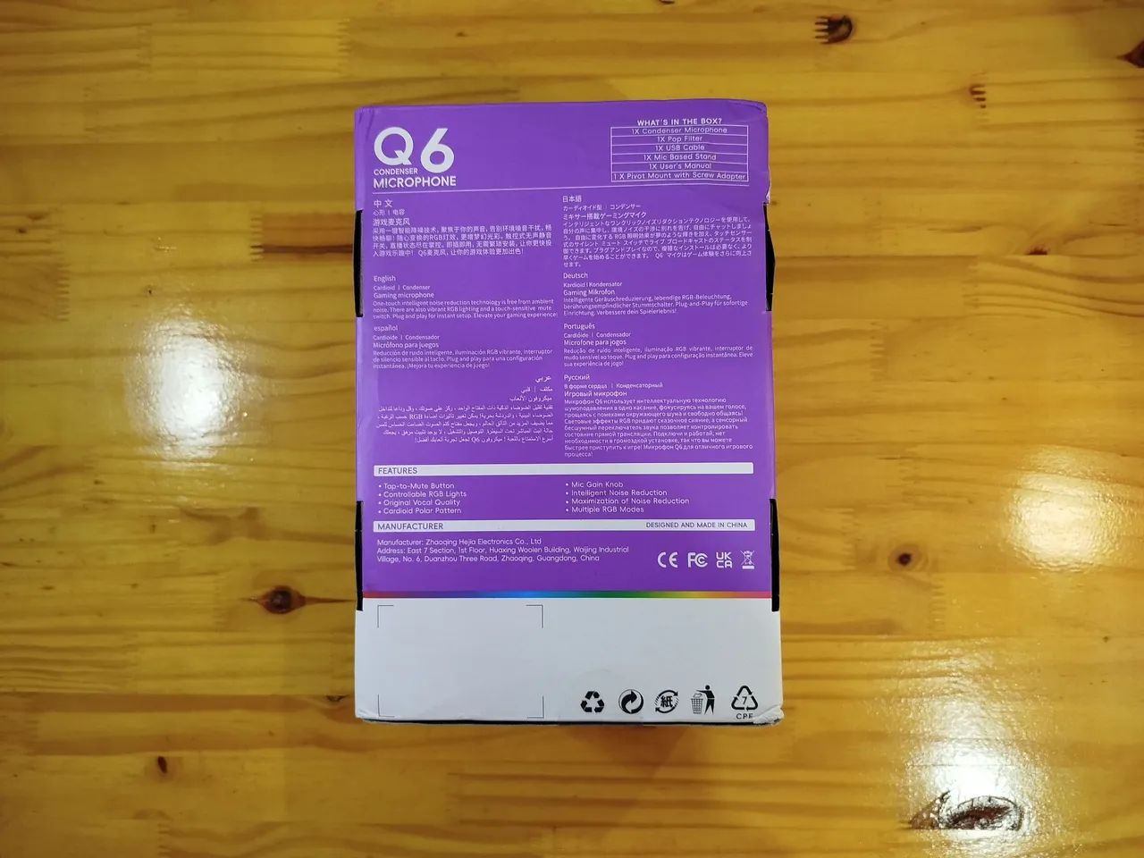 Microfone Fifine Q6 - cancelamento de ruído - RGB - Lacrado! - Foto 2