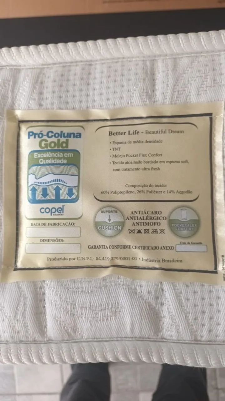 Cama articulada/ortopédica elétrica com base de molas independentes com colchão - Foto 2