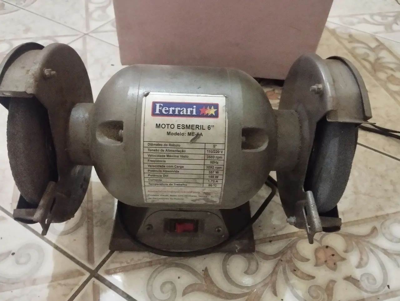 Vendo esmeril bivolt novo $140