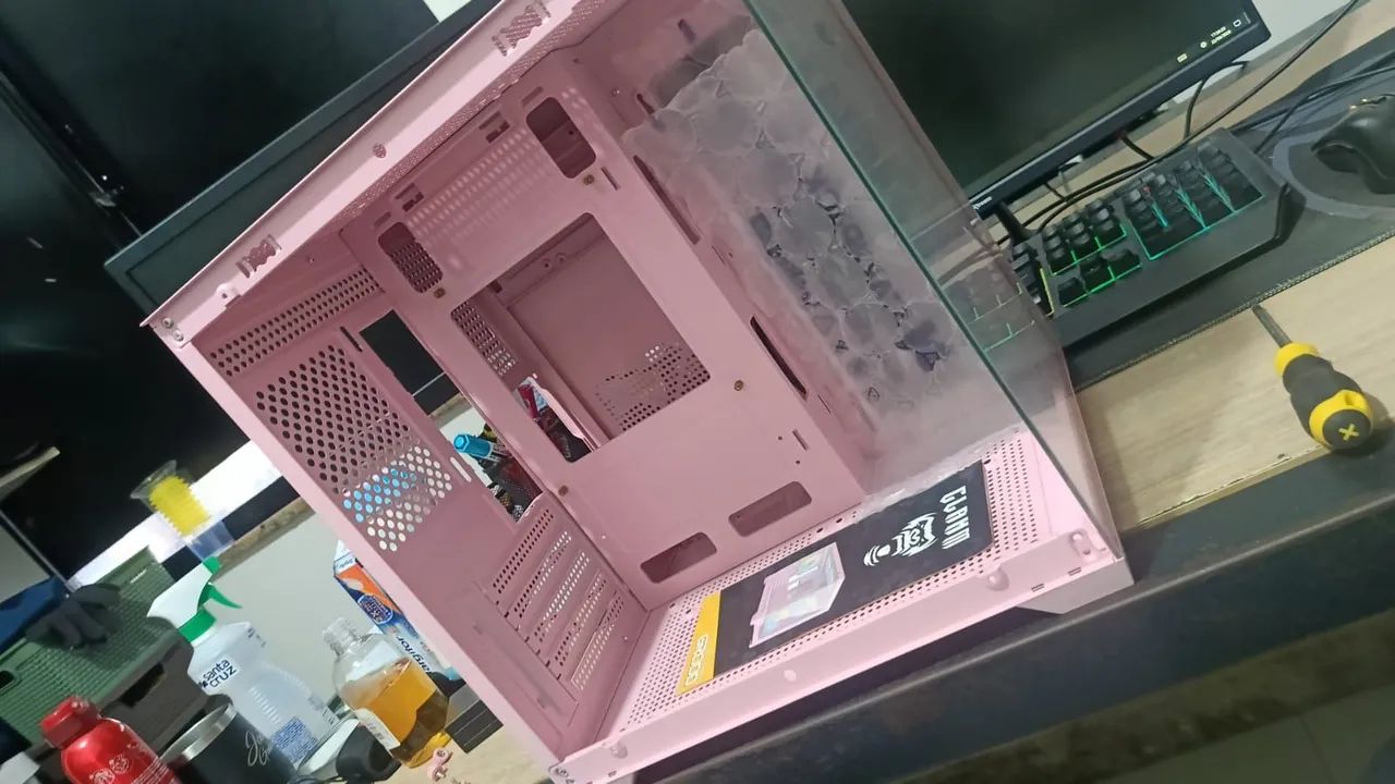 Gabinete gamer rosa - Foto 3