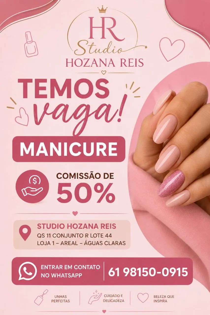 Vaga pra manicure