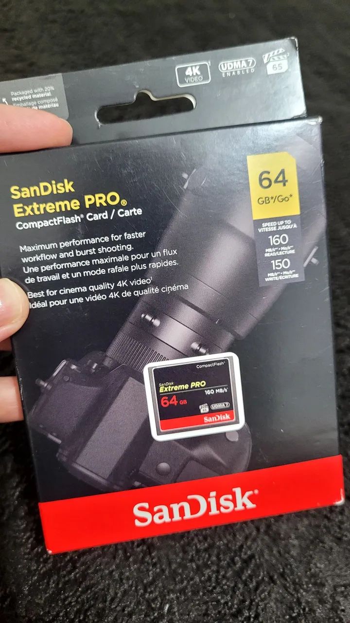 Cartão SanDisk Extreme PRO 64GB 