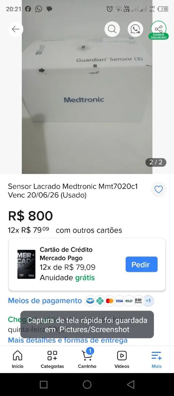 Sensor medtronic  - Foto 2
