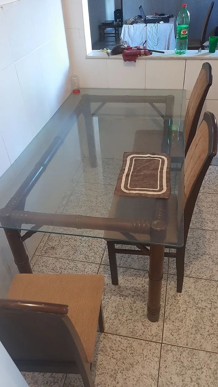 Mesa de vidro retangular  - Foto 2