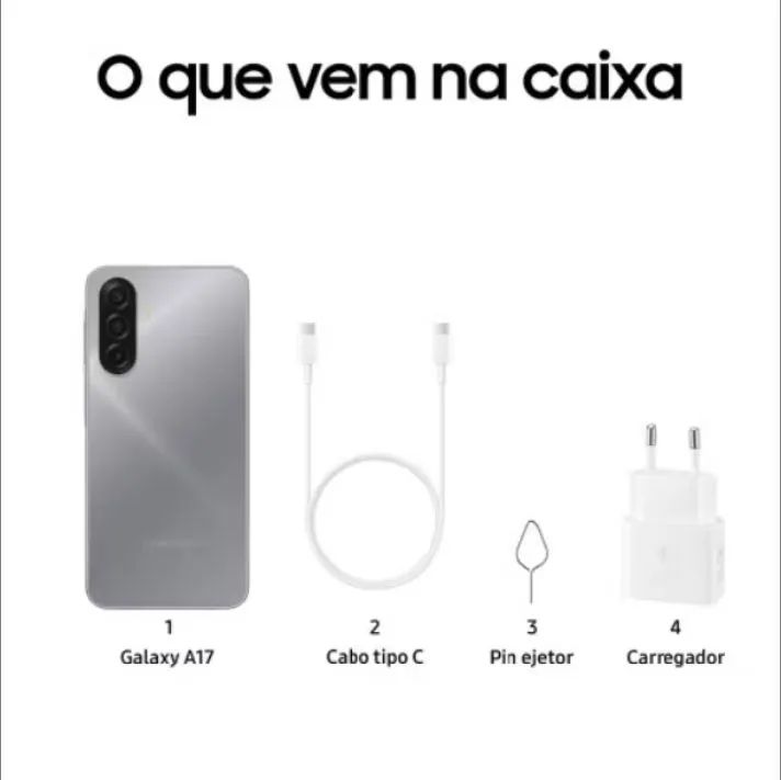 Samsung Galaxy A17 8GB RAM e 256GB memória interna - Foto 2
